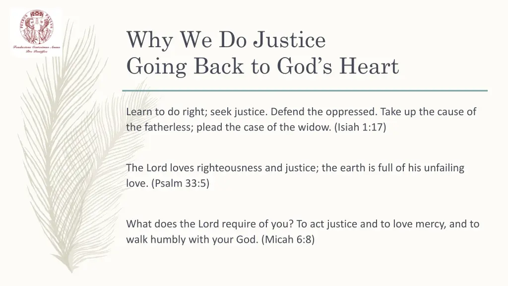 why we do justice going back to god s heart