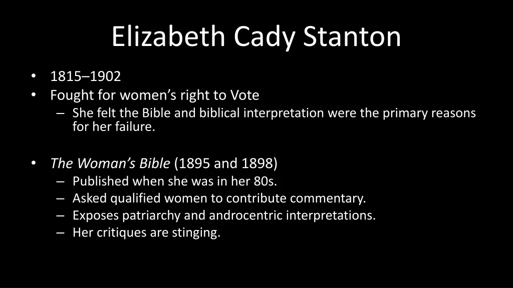 elizabeth cady stanton