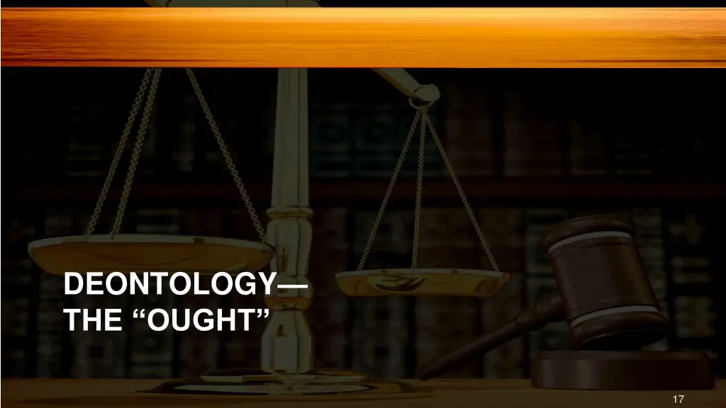 deontology the ought