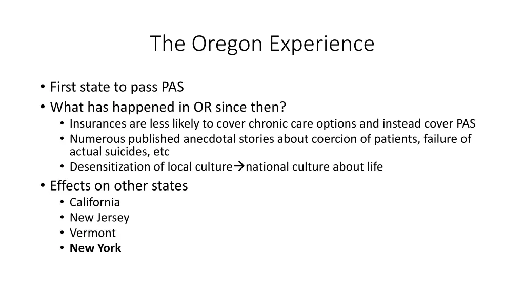 the oregon experience