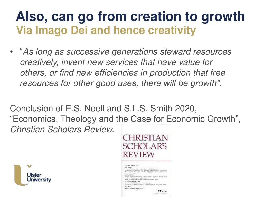 also can go from creation to growth via imago