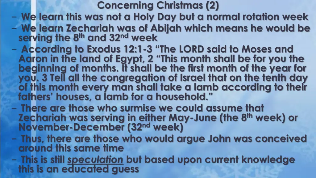 concerning christmas 2