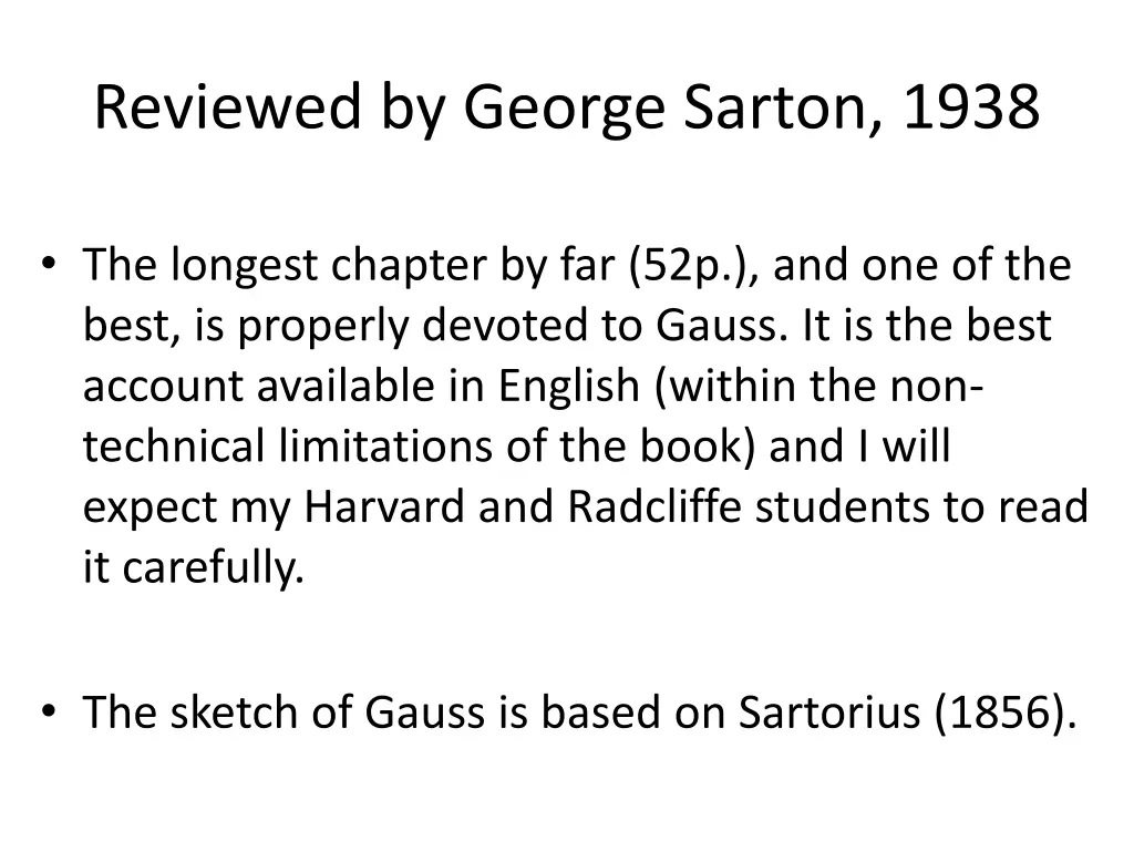 reviewed by george sarton 1938