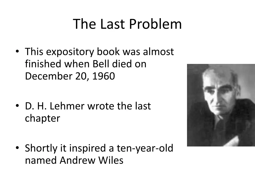 the last problem