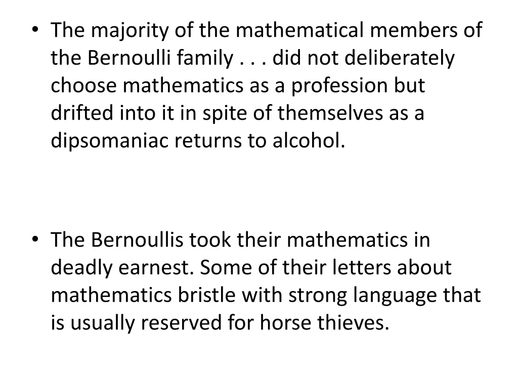 the majority of the mathematical members