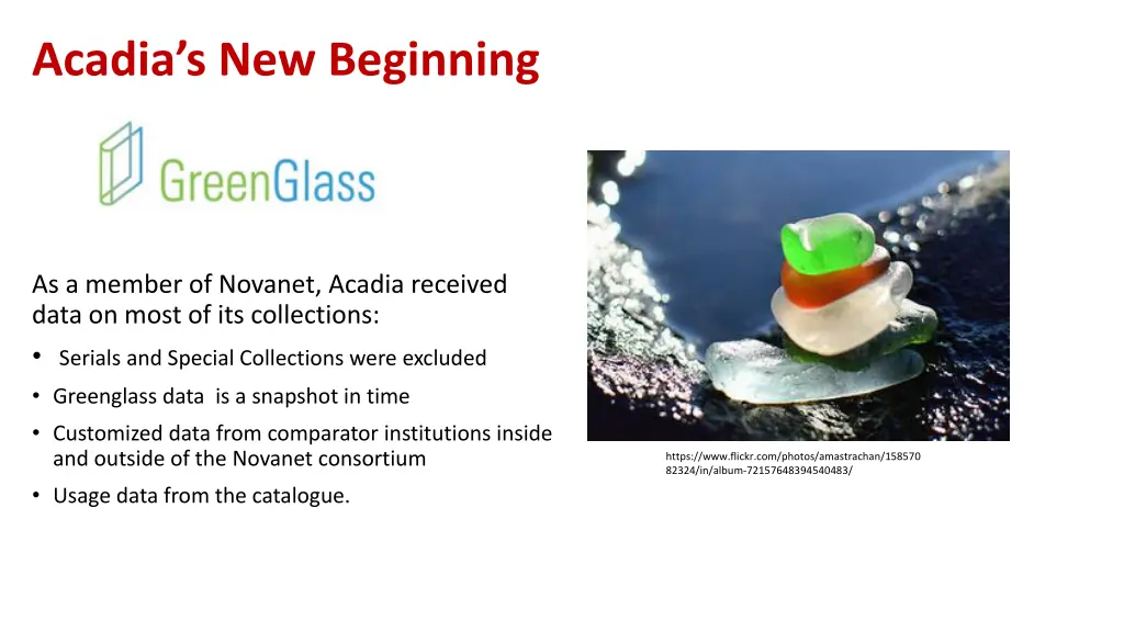 acadia s new beginning