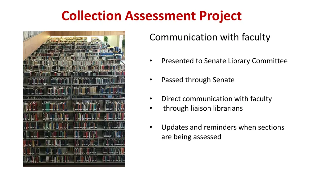 collection assessment project 1