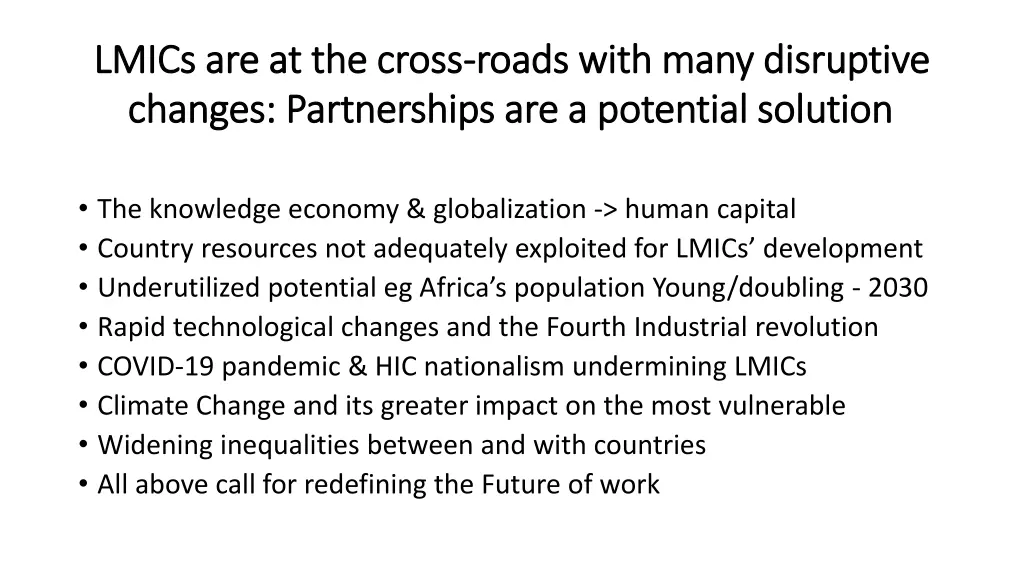 lmics are at the cross lmics are at the cross