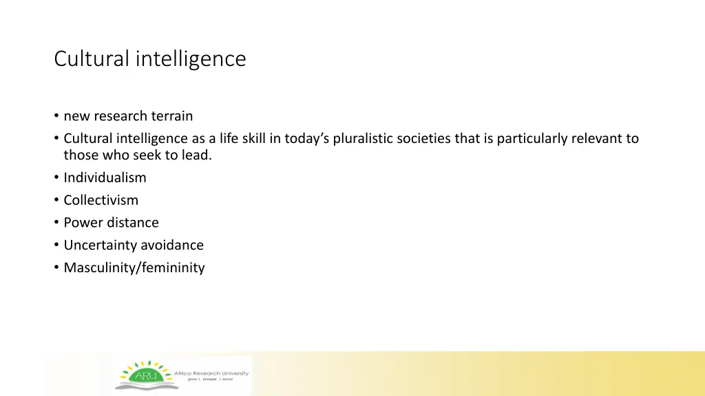 cultural intelligence