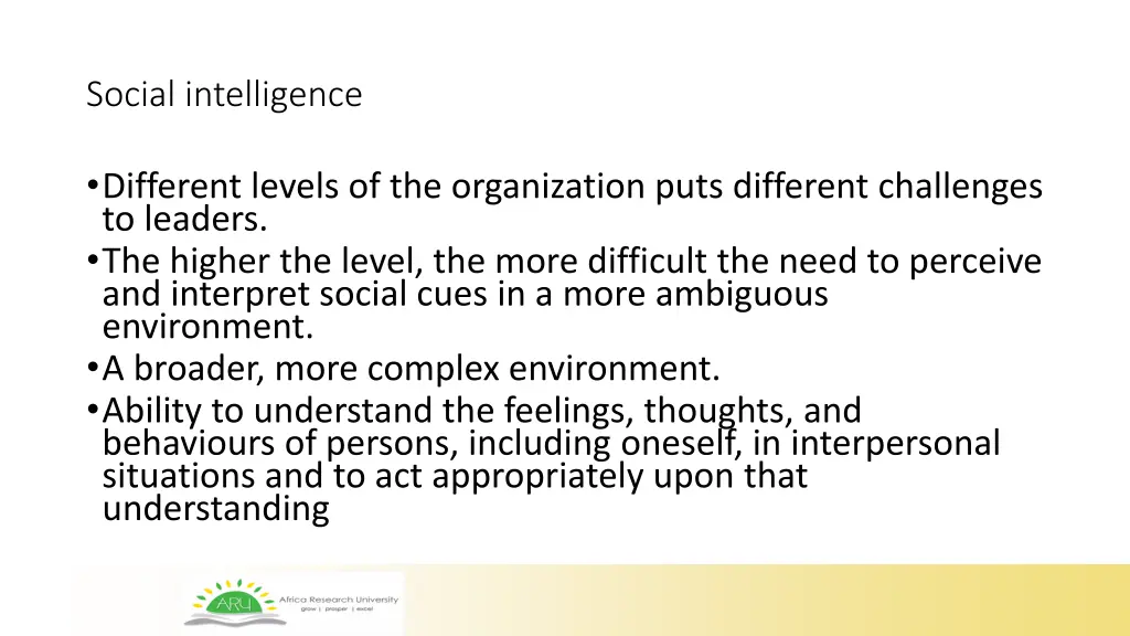 social intelligence