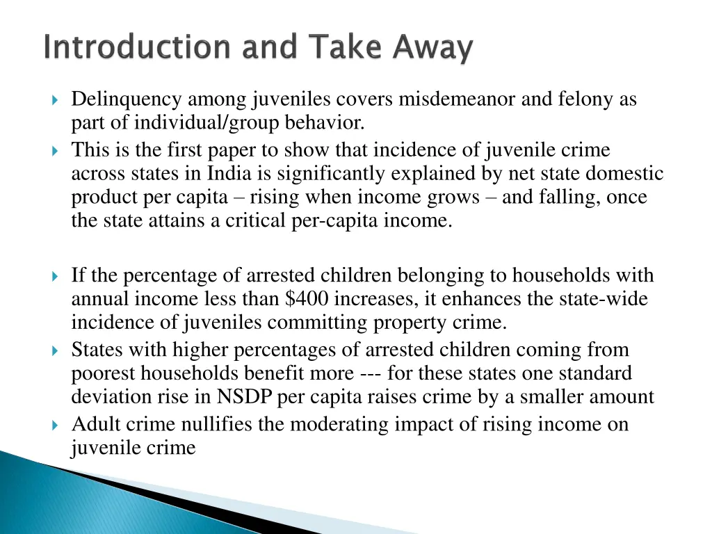 delinquency among juveniles covers misdemeanor