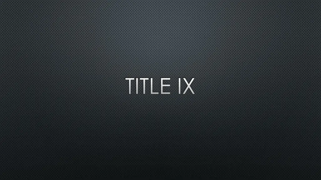 title ix