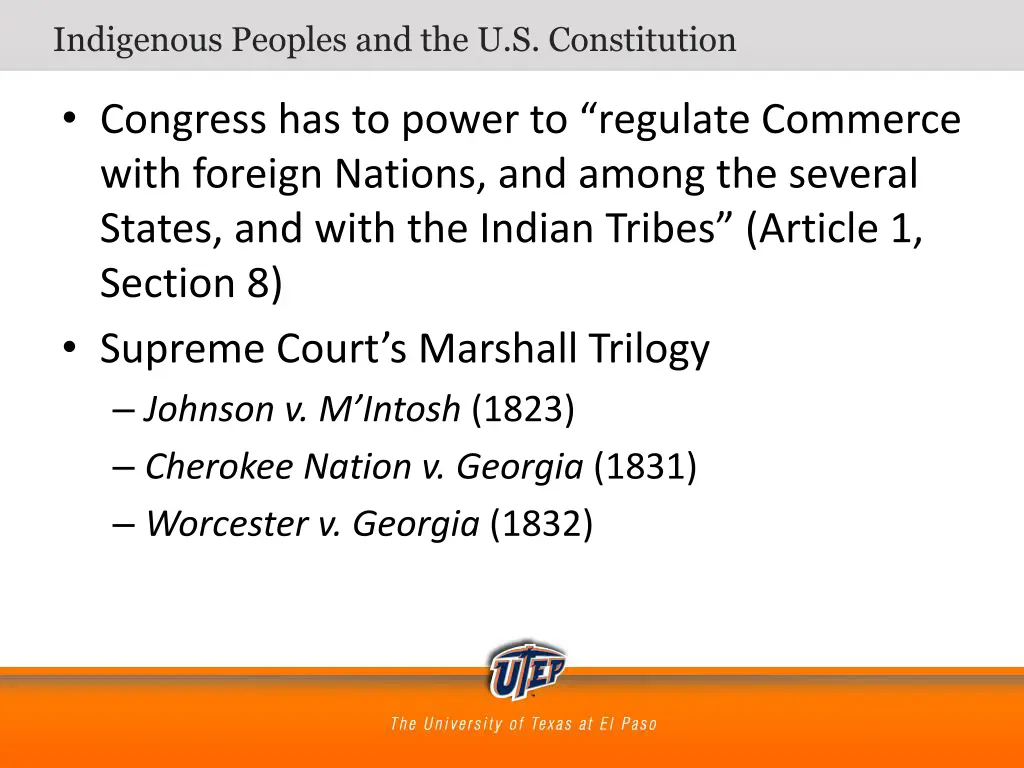 indigenous peoples and the u s constitution