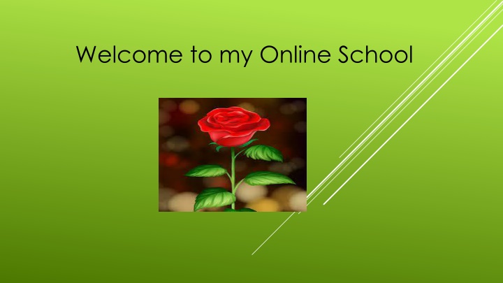 welcome to my online school