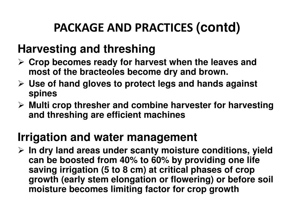 package and practices contd 2