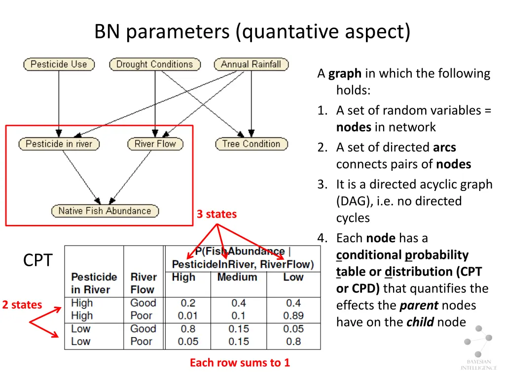 bn parameters quantative aspect