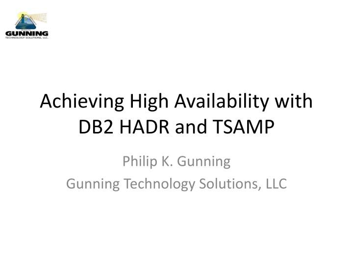 achieving high availability with db2 hadr