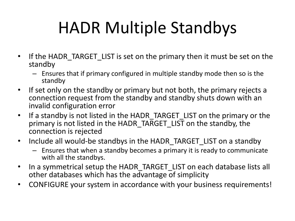 hadr multiple standbys 3