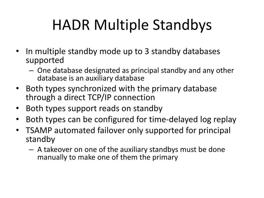 hadr multiple standbys 4