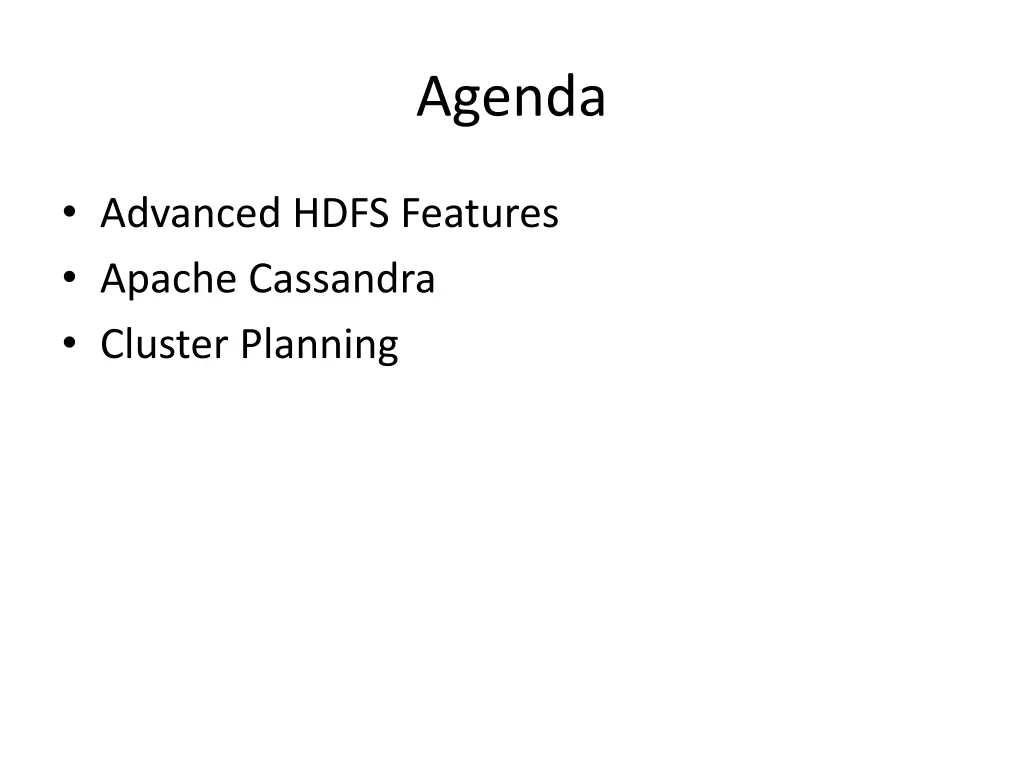 agenda