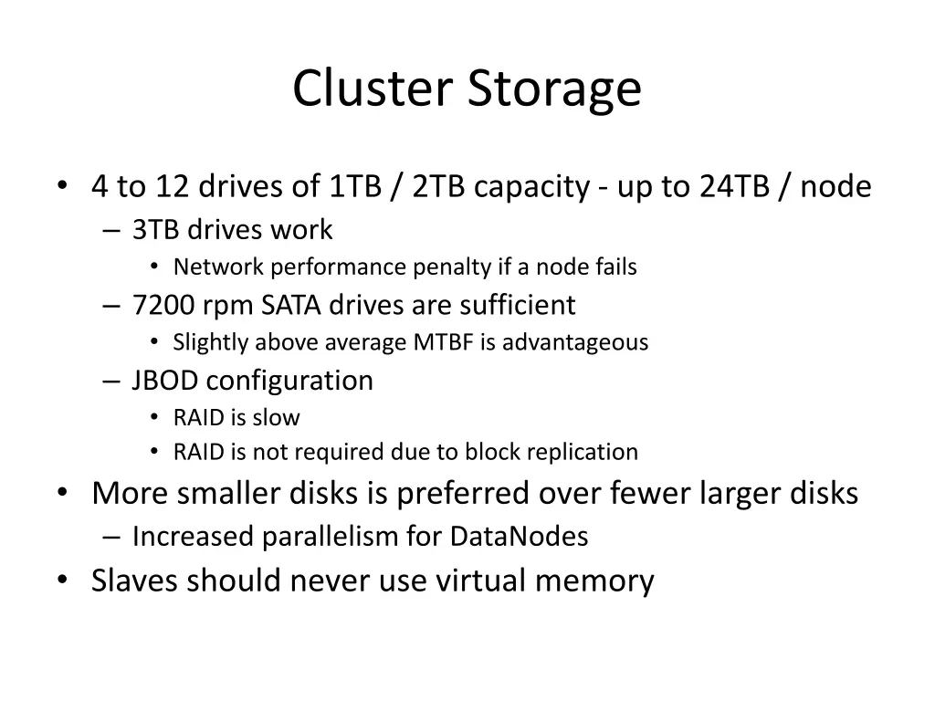 cluster storage