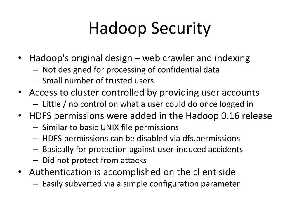 hadoop security