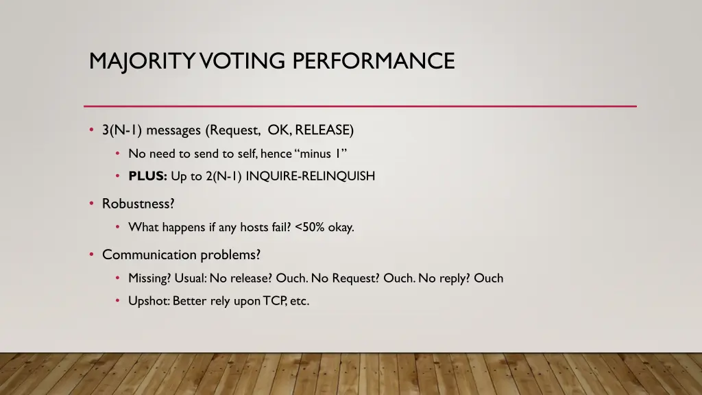 majority voting performance