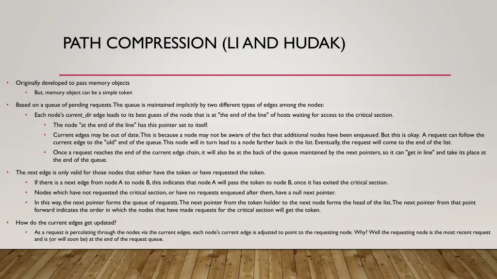 path compression li and hudak