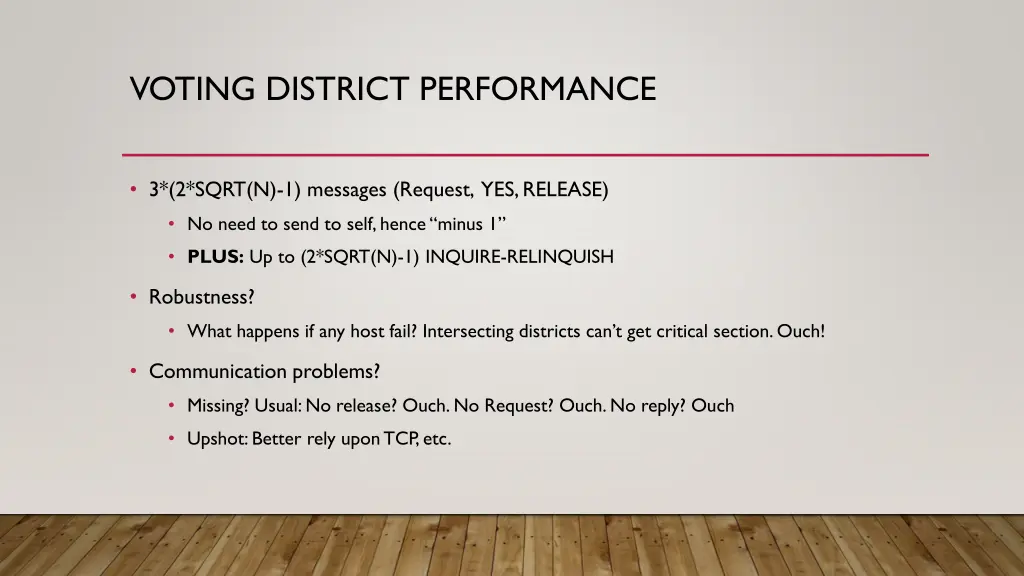 voting district performance