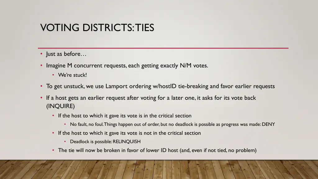 voting districts ties