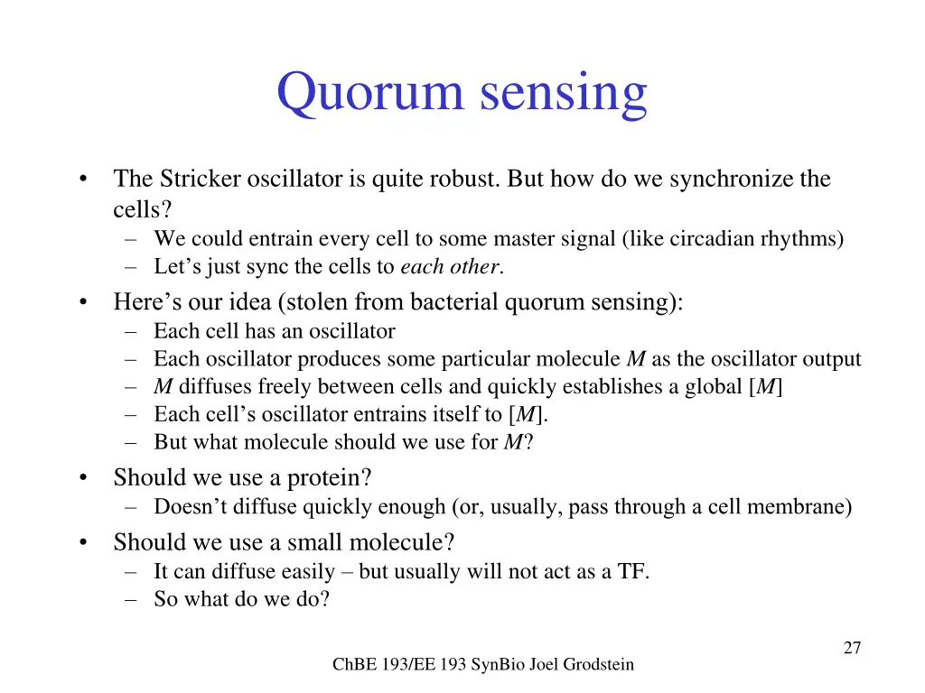 quorum sensing