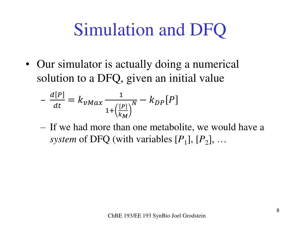 simulation and dfq