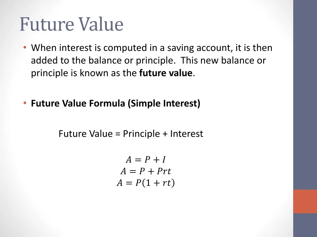 future value