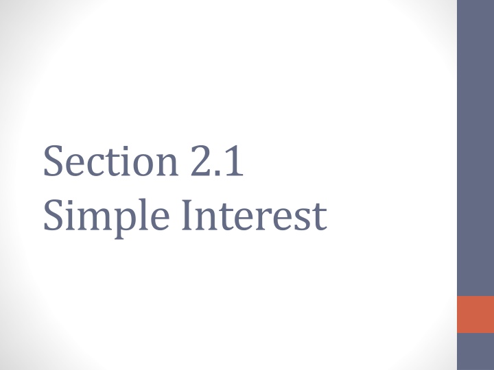 section 2 1 simple interest