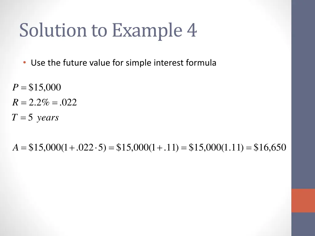 solution to example 4