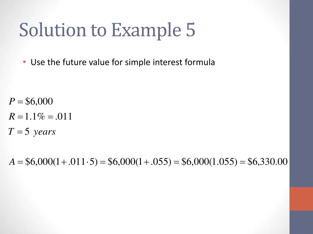 solution to example 5