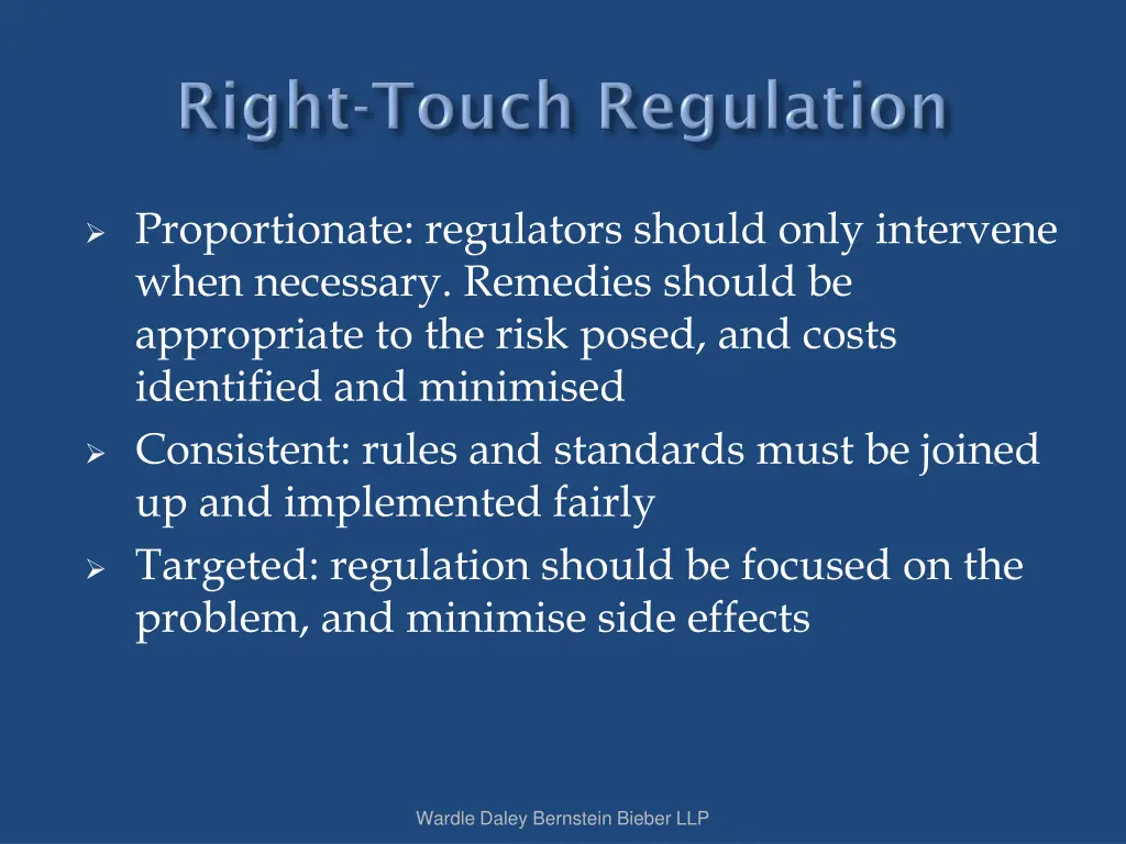 proportionate regulators should only intervene