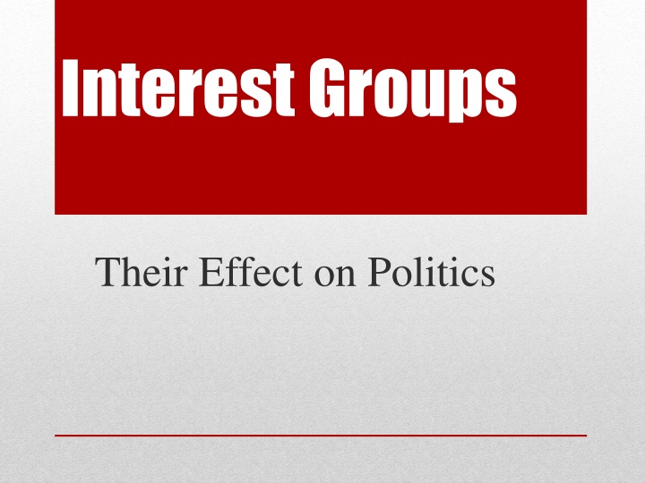 interest groups