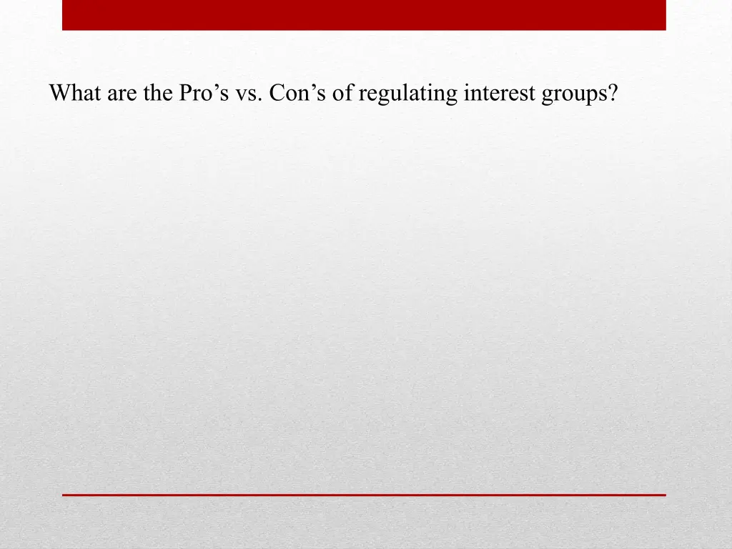 what are the pro s vs con s of regulating