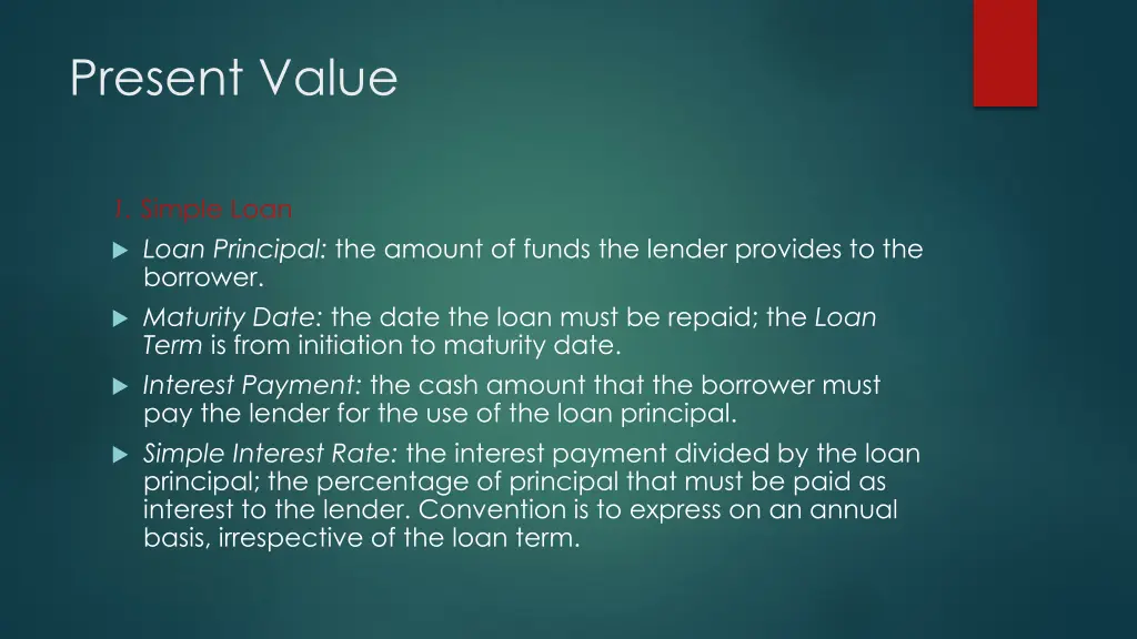 present value 2