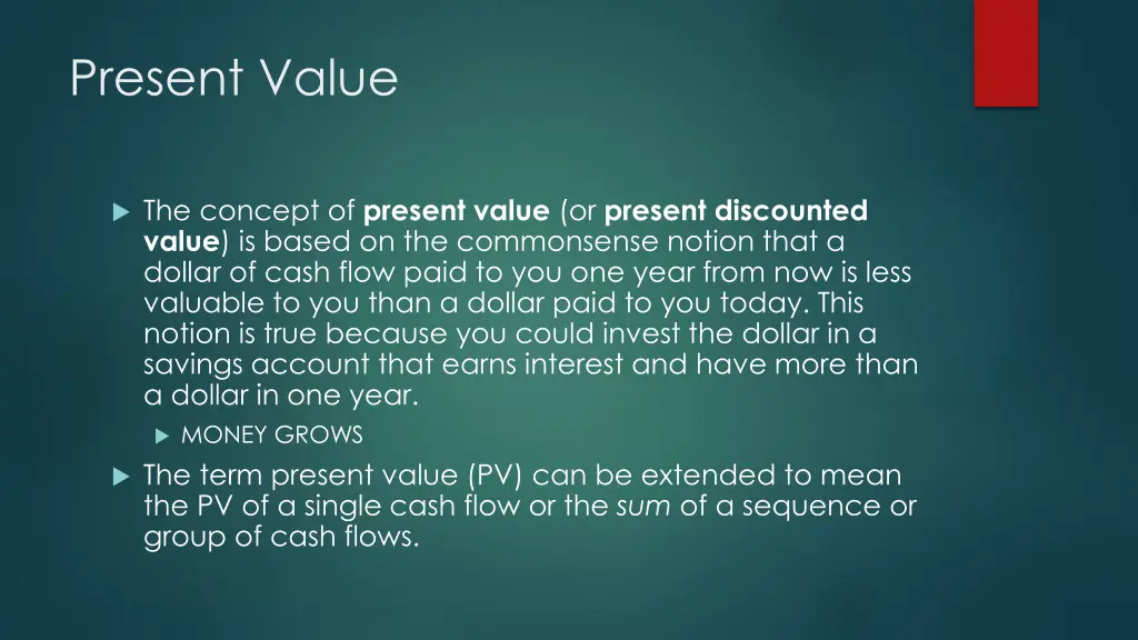 present value