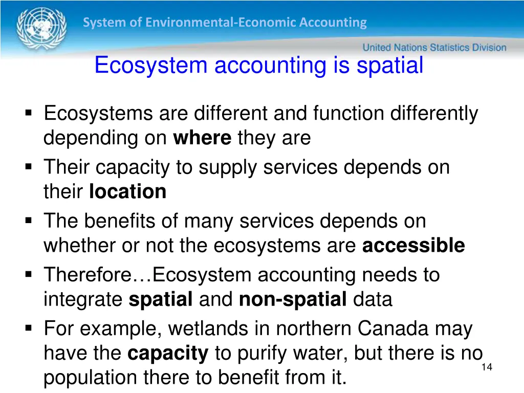 system of environmental economic accounting 13