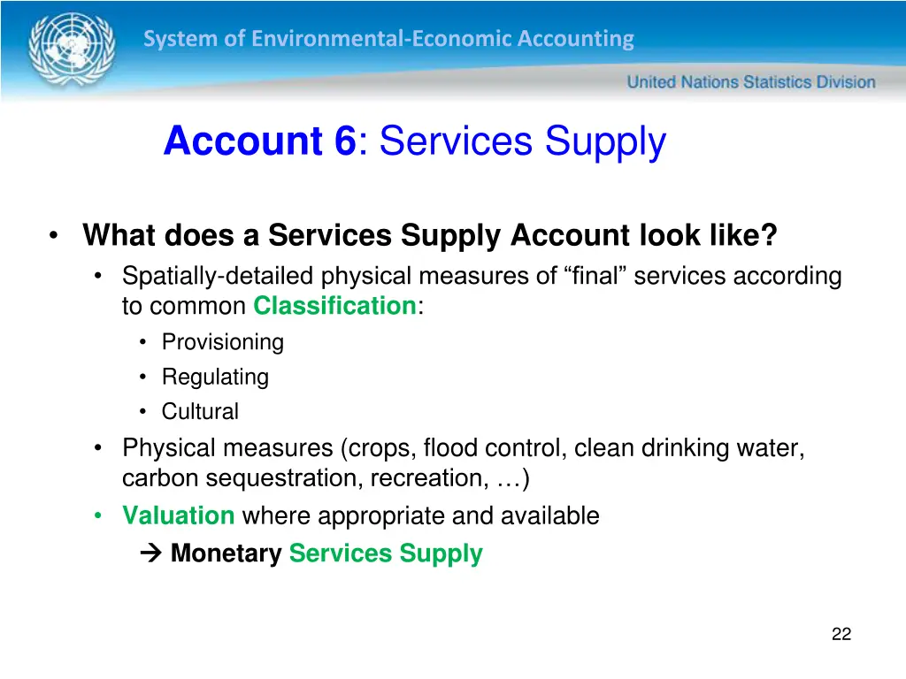 system of environmental economic accounting 21