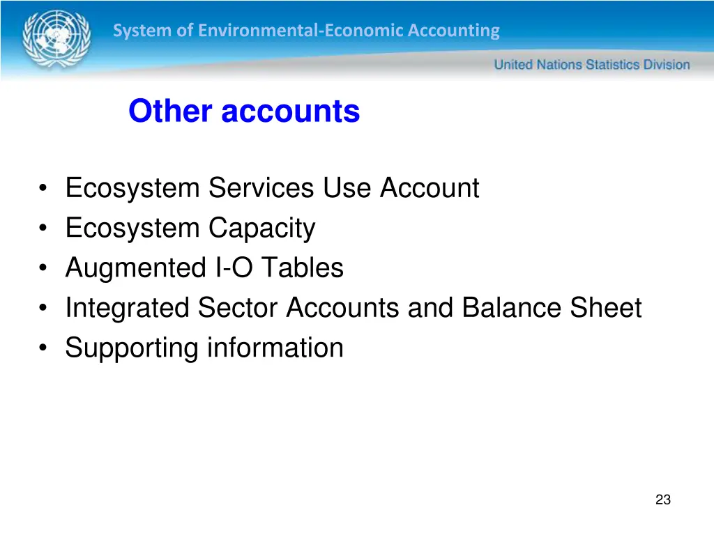 system of environmental economic accounting 22