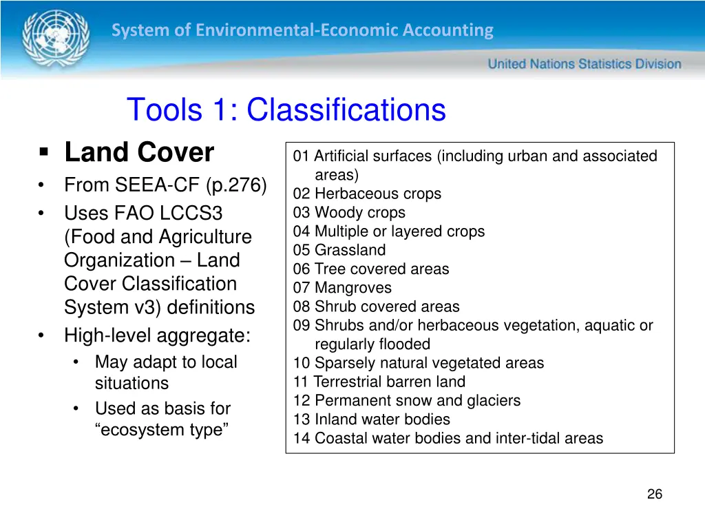 system of environmental economic accounting 25