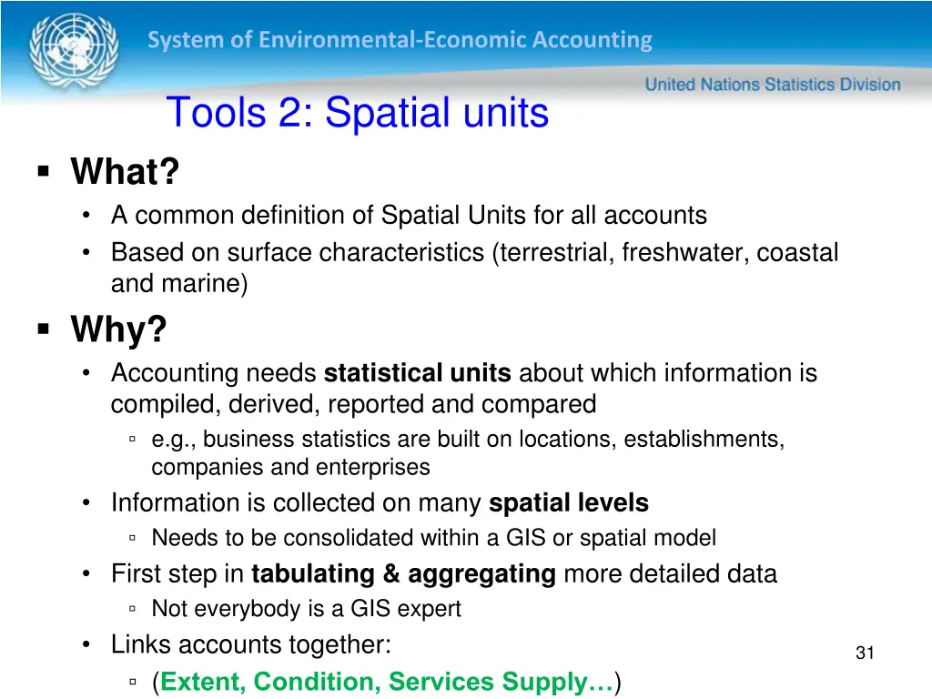 system of environmental economic accounting 30