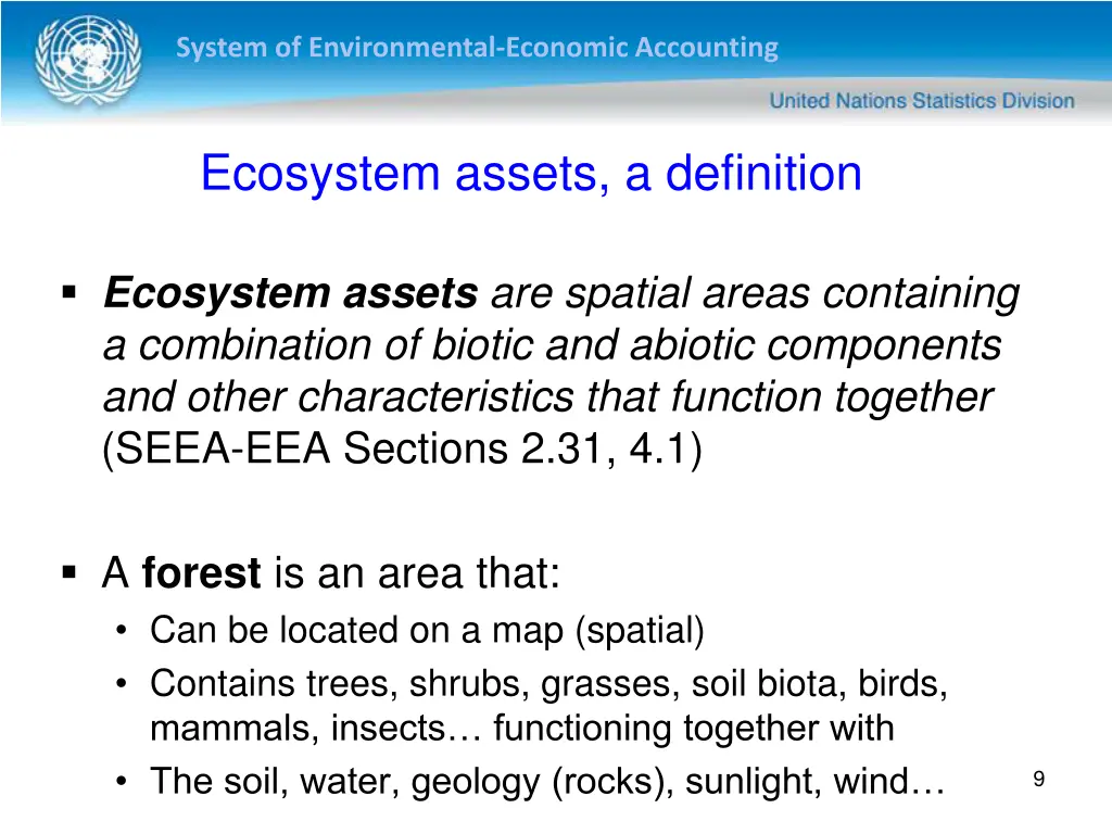 system of environmental economic accounting 8