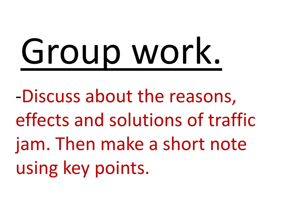 group work