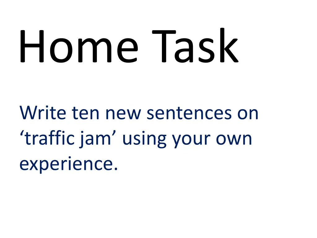 home task