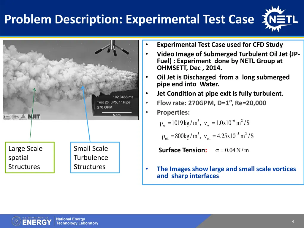 problem description experimental test case